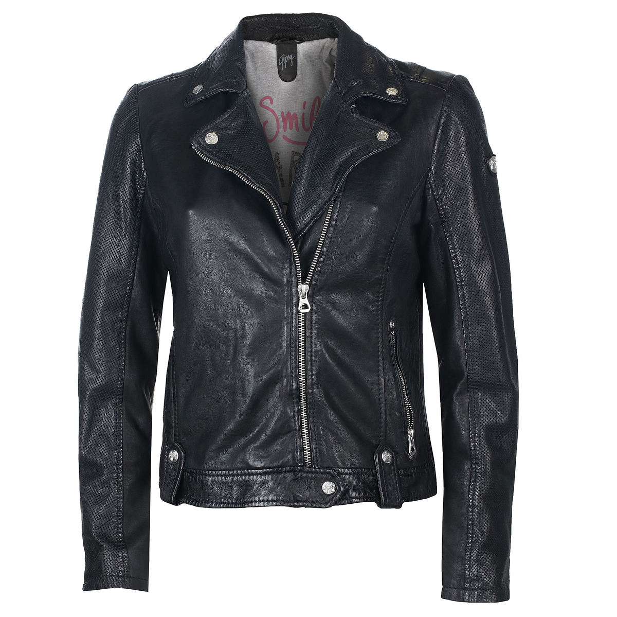 Damen Lederjacke GG Favorit - Black XS