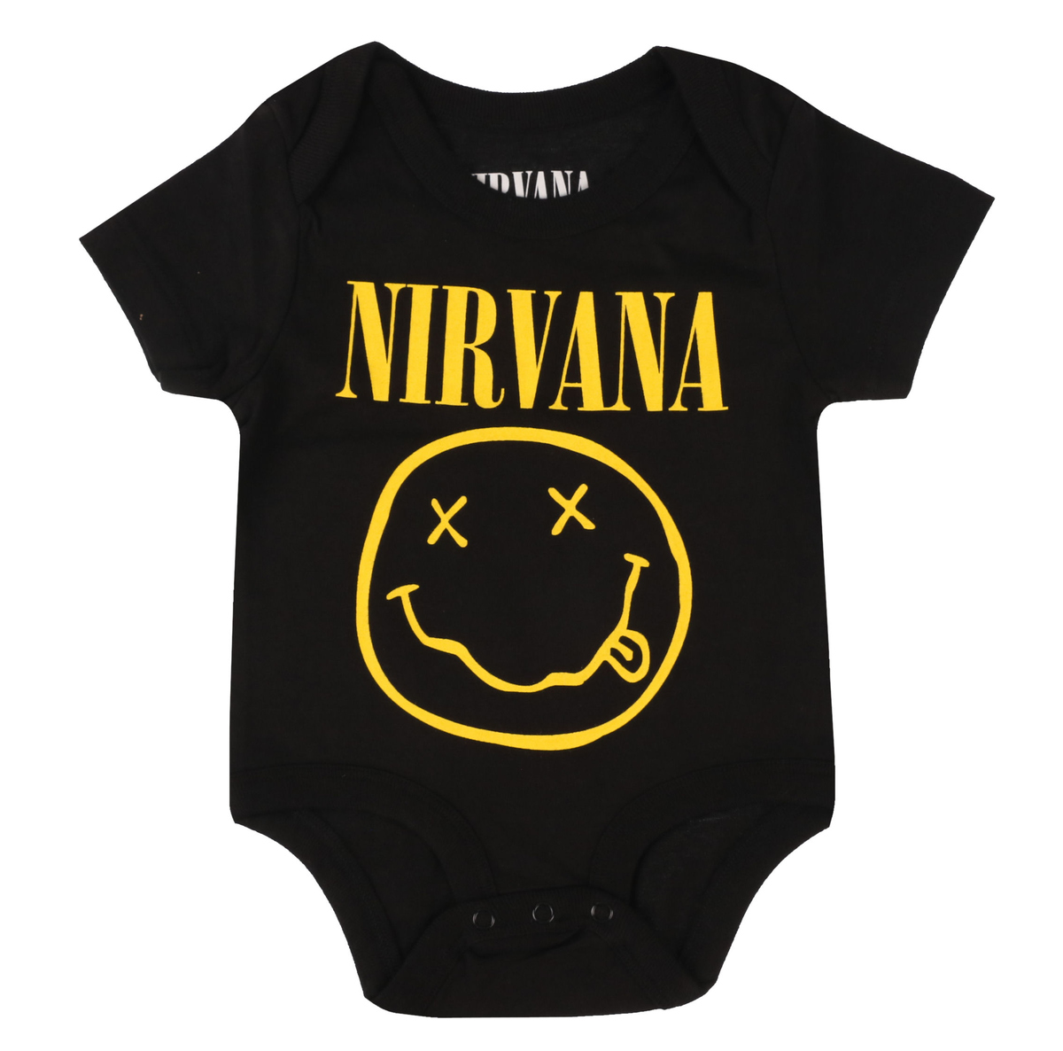 Baby Body Kinder Nirvana - Yellow Happy Face - ROCK OFF - NIRVBG04TB 24