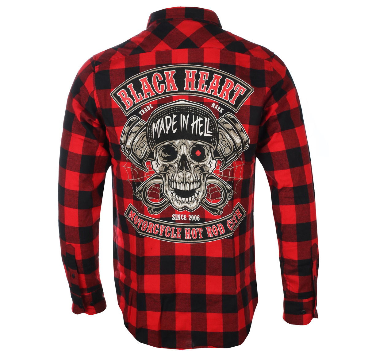 Herrenhemd BLACK HEART - RASCAL - ROT L