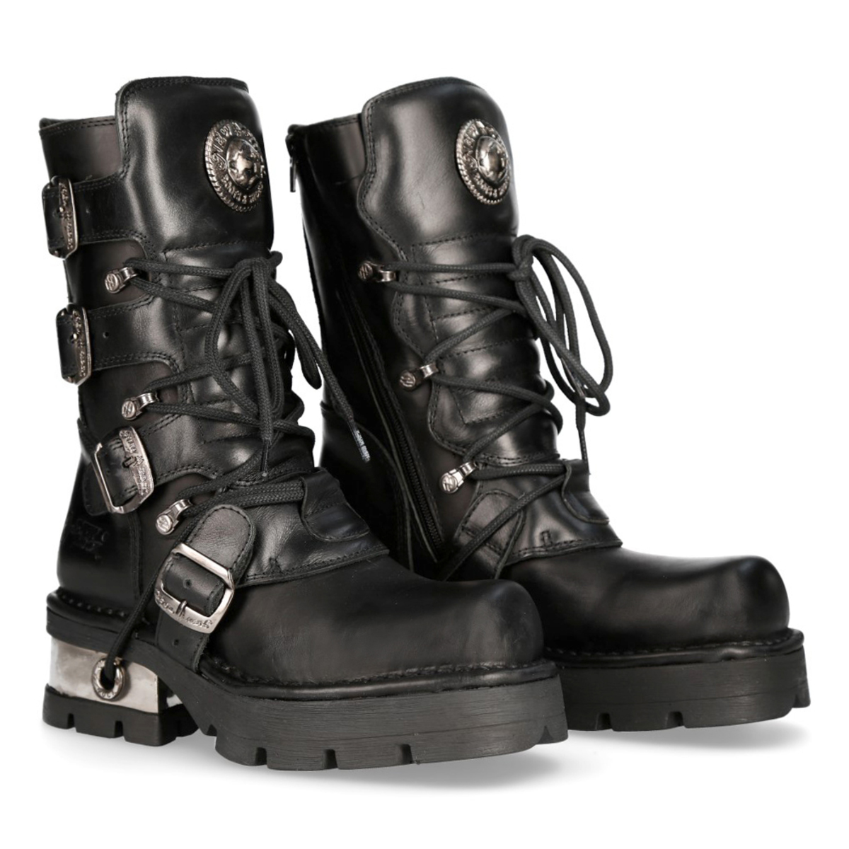 Lederschuhe Unisex - ITALI Y NOMADA NEGRO - NEW ROCK - M.373-S1 36